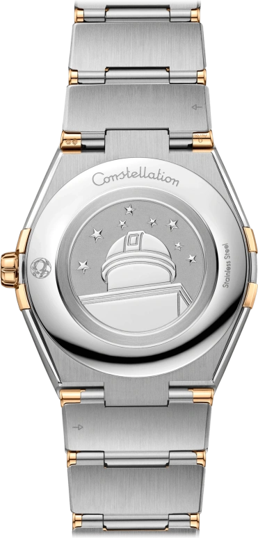 Omega,Constellation 36mm,36mm,Yellow Gold,Stainless Steel,Silver,Quartz,Day,30000hours,131,131.20.36.60.02.002