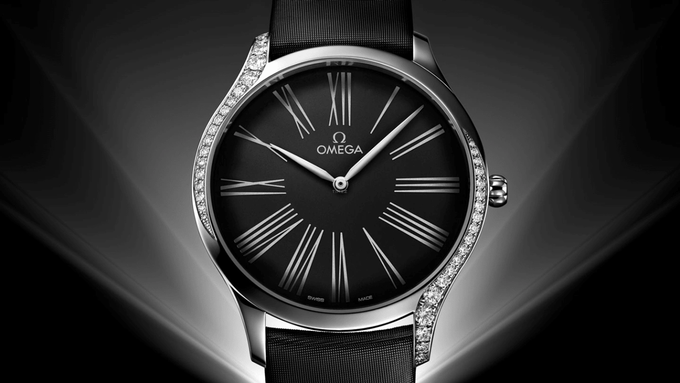 Omega,Trésor 39mm,39mm,Stainless Steel,Black,Quartz,Day,Zodiac Indications,428,428.17.39.60.01.001