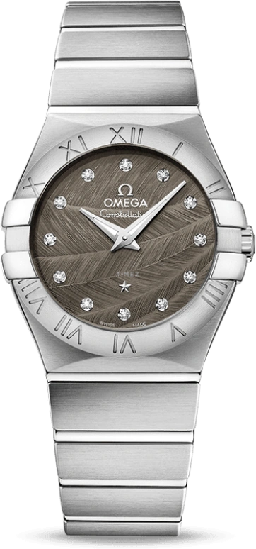 Omega,Constellation 27mm,27mm,Stainless Steel,Grey,Quartz,30000hours,In-house Caliber,123,123.10.27.60.56.001