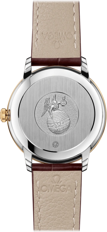 Omega,De Ville 32.70mm,32.70mm,Yellow Gold,Stainless Steel,Champagne,Automatic,Date,Co-Axial Escapement,424,424.23.33.20.58.001