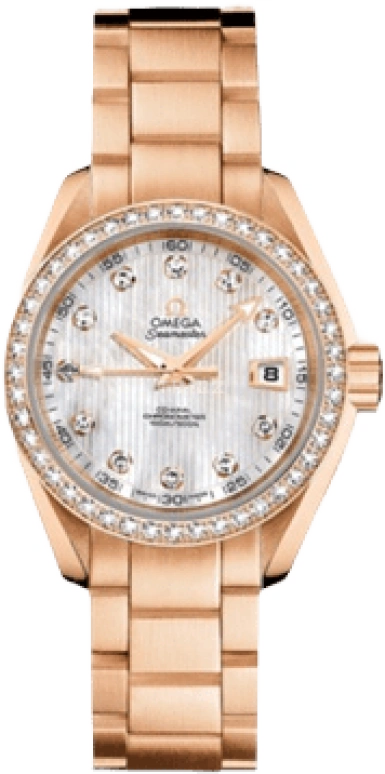 Omega,Aqua Terra 30mm,30mm,Red Gold,White,Automatic,Date,Co-Axial Escapement,231,231.55.30.20.55.001