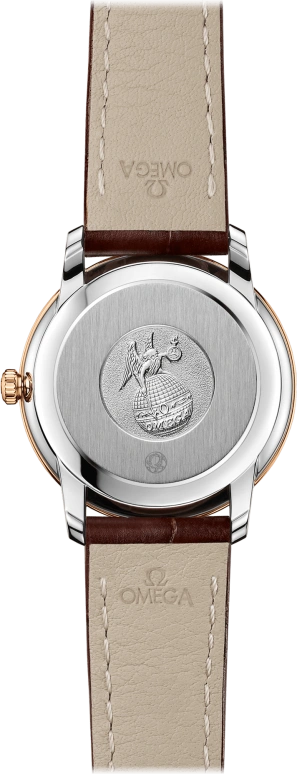 Omega,De Ville 27.40mm,27.40mm,Yellow Gold,Stainless Steel,Champagne,Quartz,30000hours,In-house Caliber,424,424.23.27.60.58.001