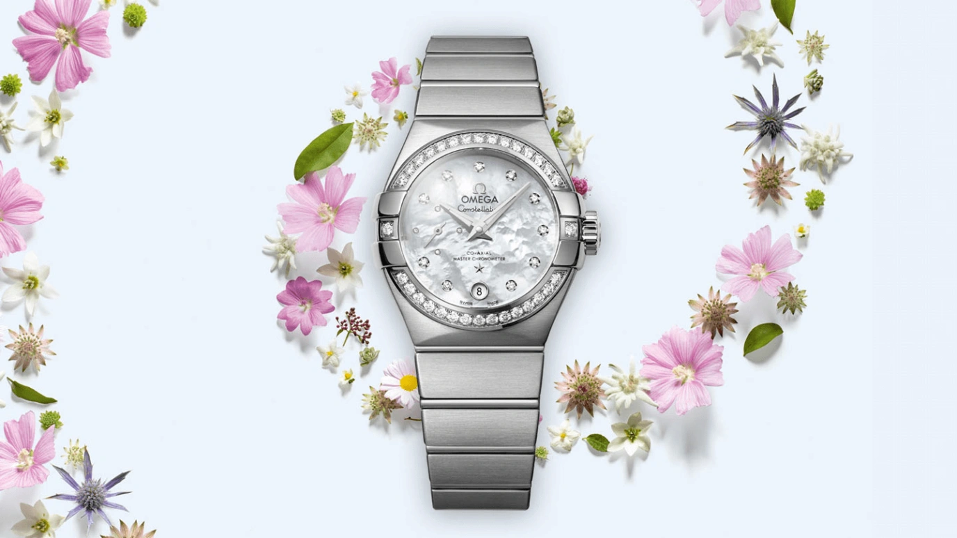 Omega,Constellation 27mm,27mm,Stainless Steel,White,Automatic,Date,Co-Axial Escapement,127,127.15.27.20.55.001
