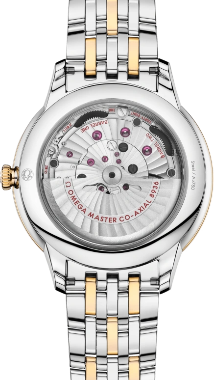Omega,De Ville 42mm,42mm,Stainless Steel,Yellow Gold,Green,Automatic,Day,Anti-magnetic,434,434.20.42.22.10.001
