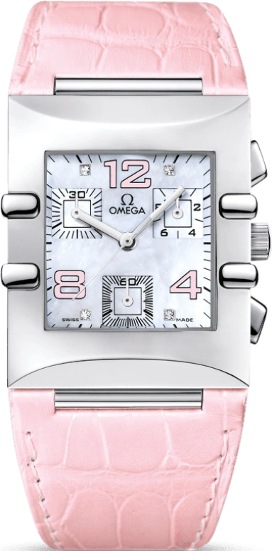 Omega,Constellation 28mm,28mm,Stainless Steel,Pink,Quartz,Chronograph,In-house Caliber,1841,1841.70.34