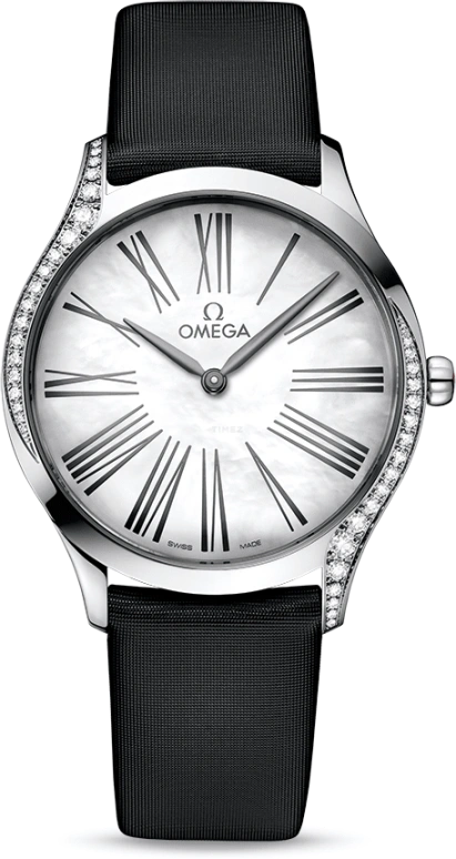 Omega,Trésor 36mm,36mm,Stainless Steel,White,Quartz,Day,Zodiac Indications,428,428.17.36.60.05.001