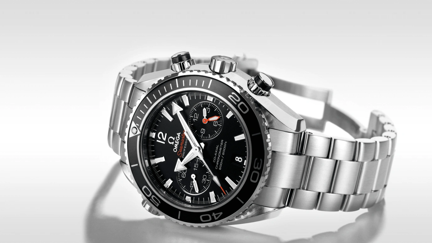 Omega,Seamaster Planet Ocean 45.50mm,45.50mm,Stainless Steel,Black,Automatic,Chronograph,Date,Co-Axial Escapement,Column Wheel,60hours,In-house Caliber,232,232.30.46.51.01.001