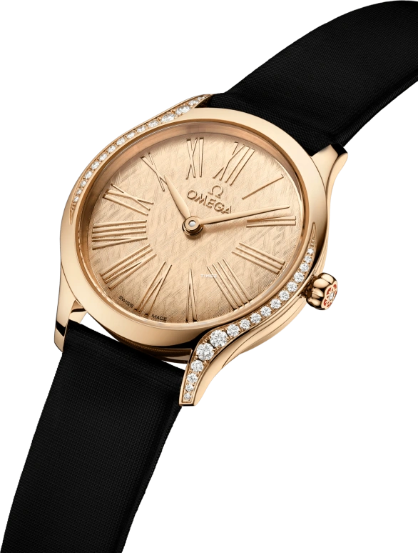 Omega,De Ville 26mm,26mm,Moonshine Gold,Gold,Quartz,In-house Caliber,Sapphire,Crystal Glass,428,428.57.26.60.99.001