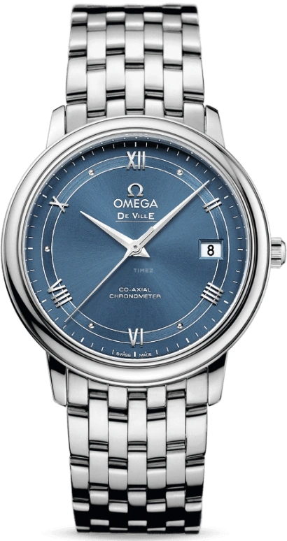 Omega,De Ville 36.80mm,36.80mm,Stainless Steel,Blue,Automatic,Date,Co-Axial Escapement,424,424.10.37.20.03.002