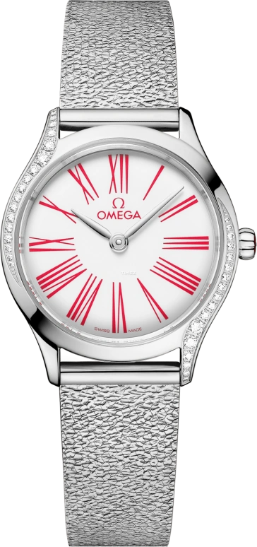 Omega,De Ville 26mm,26mm,Stainless Steel,White,Quartz,In-house Caliber,Sapphire,Crystal Glass,428,428.15.26.60.04.003