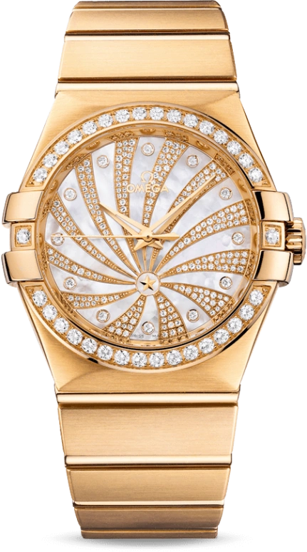 Omega,Constellation 35mm,35mm,Yellow Gold,White,Automatic,Co-Axial Escapement,48hours,123,123.55.35.20.55.001