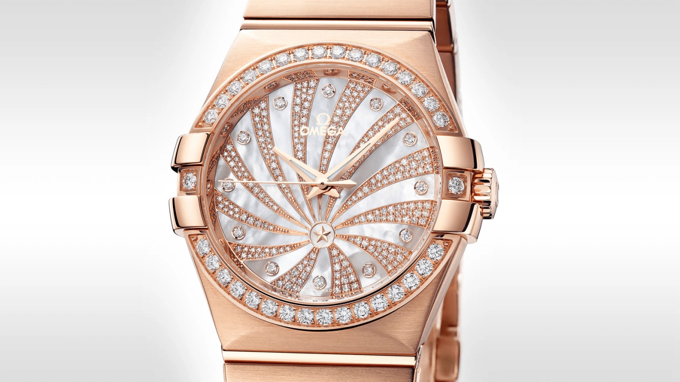 Omega,Constellation 35mm,35mm,Red Gold,White,Automatic,Co-Axial Escapement,48hours,123,123.55.35.20.55.002