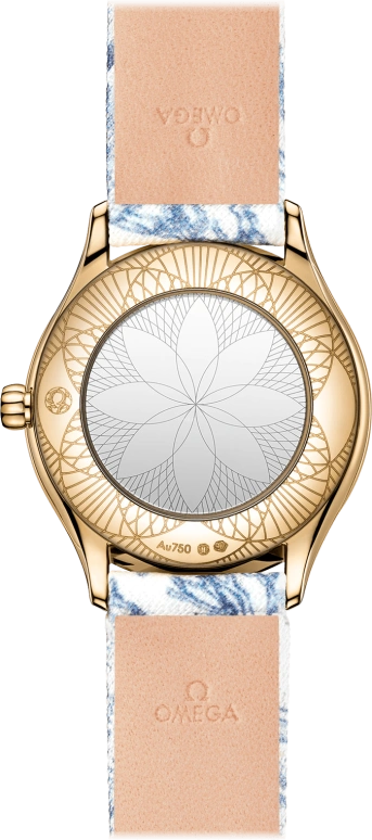 Omega,De Ville 26mm,26mm,Moonshine Gold,White,Blue,Quartz,In-house Caliber,Sapphire,428,428.57.26.60.04.001