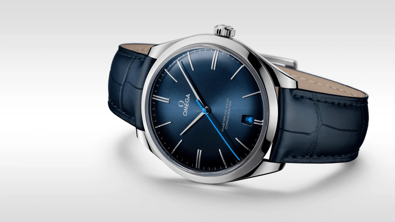 Omega,Trésor 40mm,40mm,Stainless Steel,Blue,Handwound,Date,Co-Axial Escapement,432,432.13.40.21.03.001