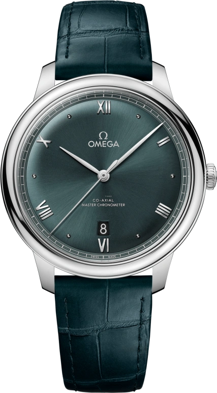 Omega,De Ville 40mm,40mm,Stainless Steel,Turquoise,Green,Automatic,Day,Co-Axial Escapement,Anti-magnetic,434,434.13.40.20.10.001