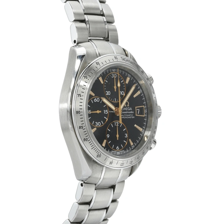 Omega,Speedmaster 40mm,40mm,Stainless Steel,Black,Automatic,Chronograph,Day,3211,3211.50.00