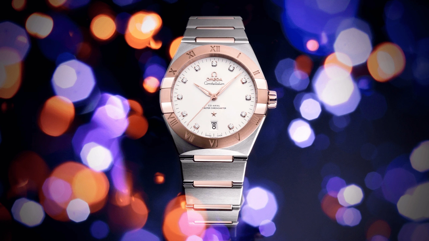 Omega,Constellation 39mm,39mm,Sedna Gold,Stainless Steel,Silver,Automatic,Date,Co-Axial Escapement,131,131.20.39.20.52.001