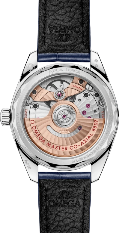 Omega,Aqua Terra 34mm,34mm,Canopus Gold,Silver,Automatic,Anti-magnetic,55hours,220,220.58.34.20.99.007