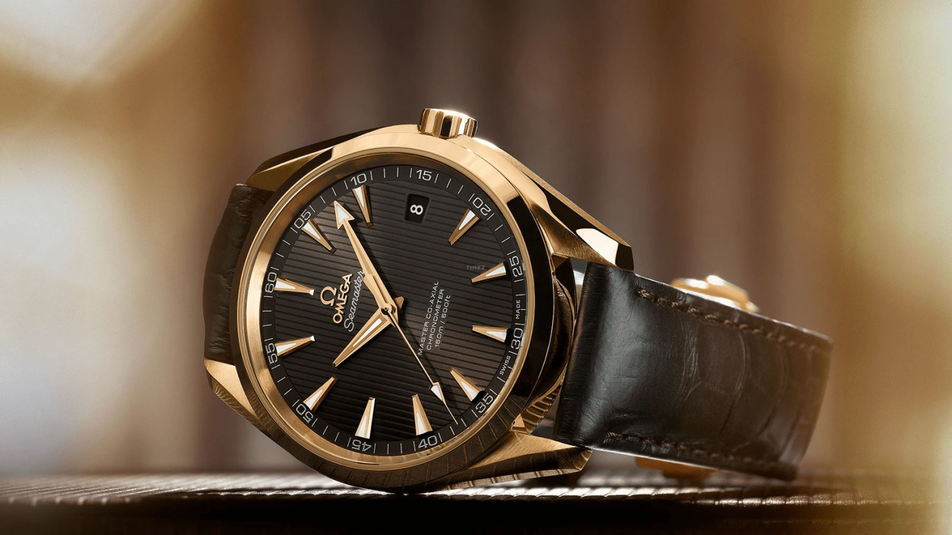 Omega,Aqua Terra 41.50mm,41.50mm,Red Gold,Grey,Automatic,Date,Co-Axial Escapement,231,231.53.42.21.06.002