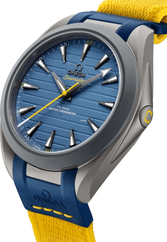 Omega,Aqua Terra 41mm,41mm,Titanium,Blue,Handwound,Anti-magnetic,72hours,Armand Duplantis,Mondo,220,220.92.41.21.03.002