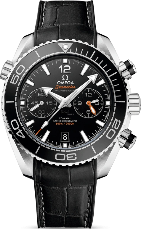 Omega,Seamaster Planet Ocean 45.50mm,45.50mm,Stainless Steel,Black,Automatic,Chronograph,Date,Co-Axial Escapement,Column Wheel,60hours,In-house Caliber,215,215.33.46.51.01.001