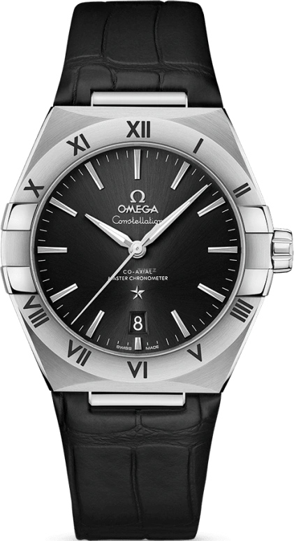 Omega,Constellation 39mm,39mm,Stainless Steel,Black,Automatic,Date,Co-Axial Escapement,131,131.13.39.20.01.001