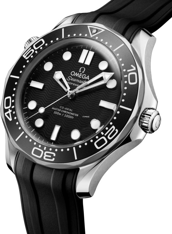 Omega,Seamaster Diver 300M 42mm,42mm,Stainless Steel,Black,Automatic,Anti-magnetic,55hours,210,210.32.42.20.01.003
