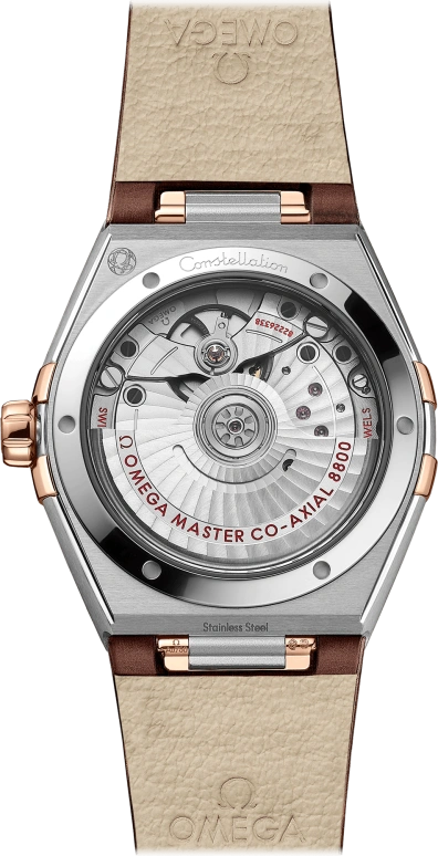Omega,Constellation 36mm,36mm,Sedna Gold,Stainless Steel,Brown,Automatic,Date,Co-Axial Escapement,131,131.28.36.20.63.001