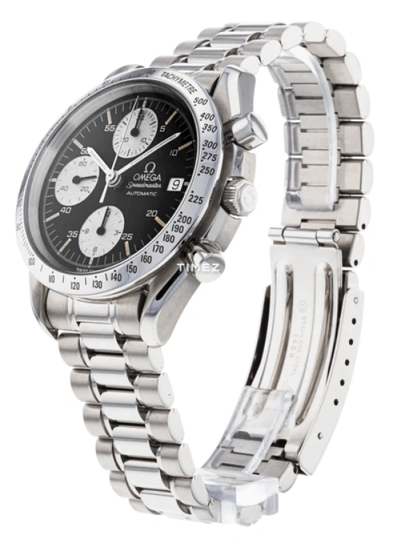 Omega,Speedmaster 39mm,39mm,Stainless Steel,Black,Automatic,Chronograph,Day,3511,3511.50.00
