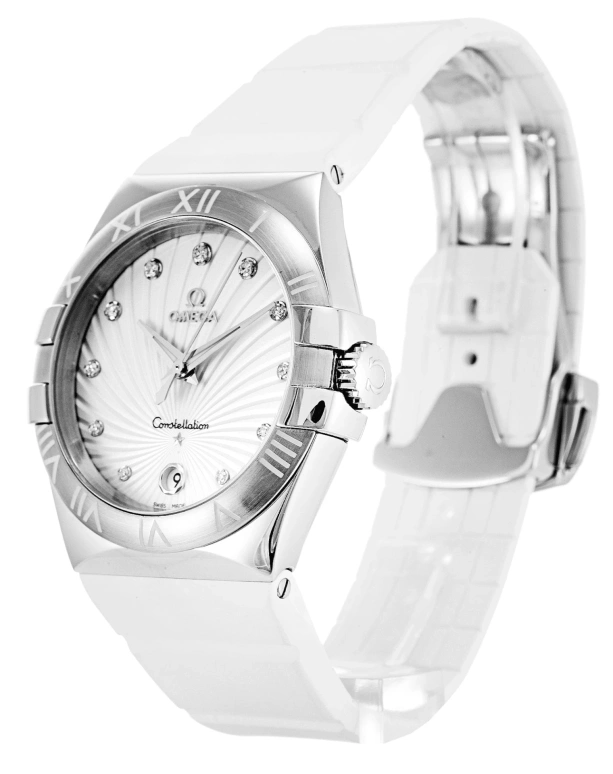 Omega,Constellation 35mm,35mm,Stainless Steel,White,Quartz,Day,30000hours,123,123.12.35.60.52.001