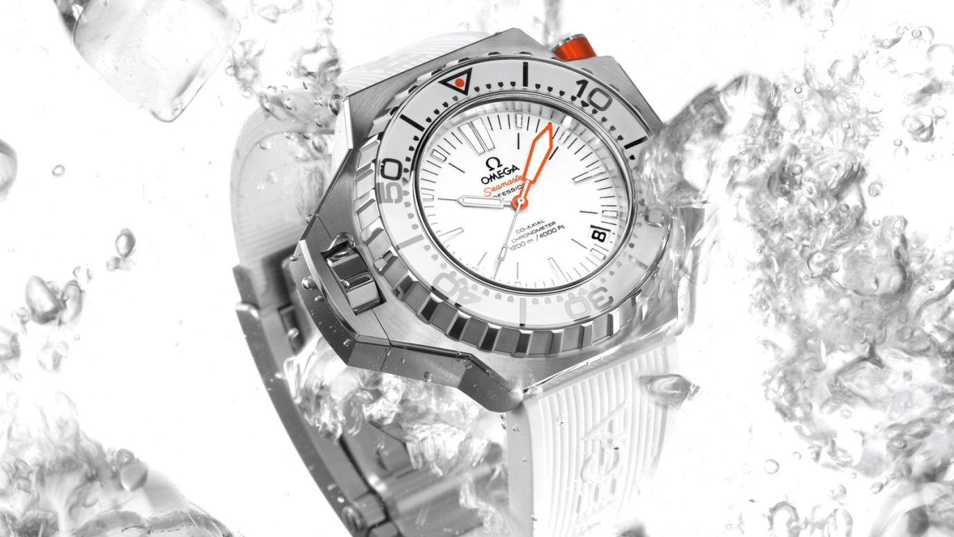 Omega,Seamaster PloProf 55mm,55mm,Stainless Steel,White,Automatic,Date,Co-Axial Escapement,224,224.32.55.21.04.001