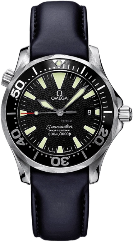 Omega,Seamaster Diver 300M 36.25mm,36.25mm,Stainless Steel,Black,Quartz,Date,26280hours,2962,2962.50.91