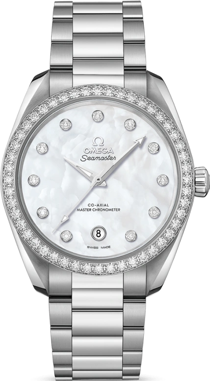 Omega,Aqua Terra 38mm,38mm,Stainless Steel,White,Automatic,Date,Co-Axial Escapement,220,220.15.38.20.55.001