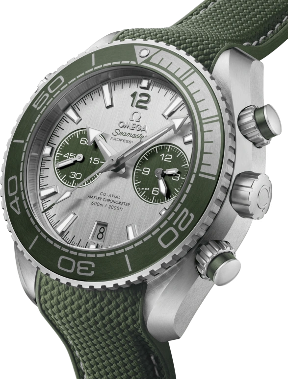 Omega,Seamaster 45.50mm,45.50mm,Stainless Steel,Green,Automatic,Chronograph,Day,Anti-magnetic,215,215.32.46.51.06.001