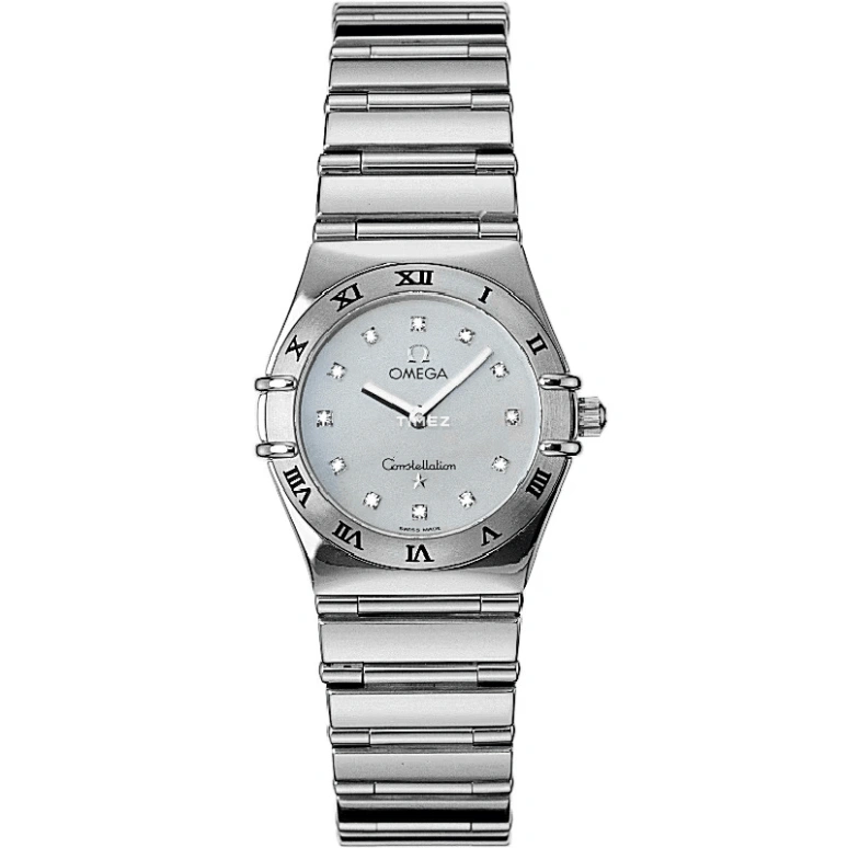 Omega,Constellation 25.50mm,25.50mm,White Gold,Silver,Quartz,30000hours,In-house Caliber,1173,1173.76.00