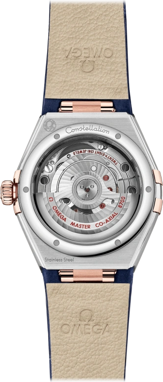 Omega,Constellation 29mm,29mm,Sedna Gold,Stainless Steel,Blue,Automatic,Date,Co-Axial Escapement,131,131.28.29.20.99.003