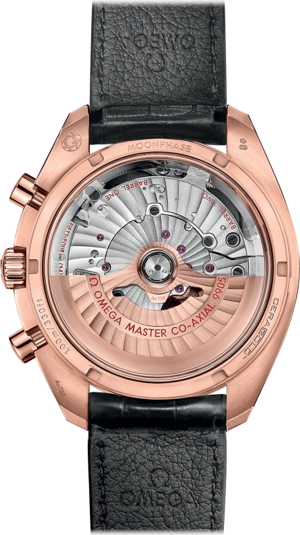 Omega,Speedmaster (Non-Moonwatch) 44.25mm,44.25mm,Ceramic,Sedna Gold,Black,Automatic,Chronograph,Moonphase,Date,Co-Axial Escapement,60hours,In-house Caliber,304,304.63.44.52.01.001