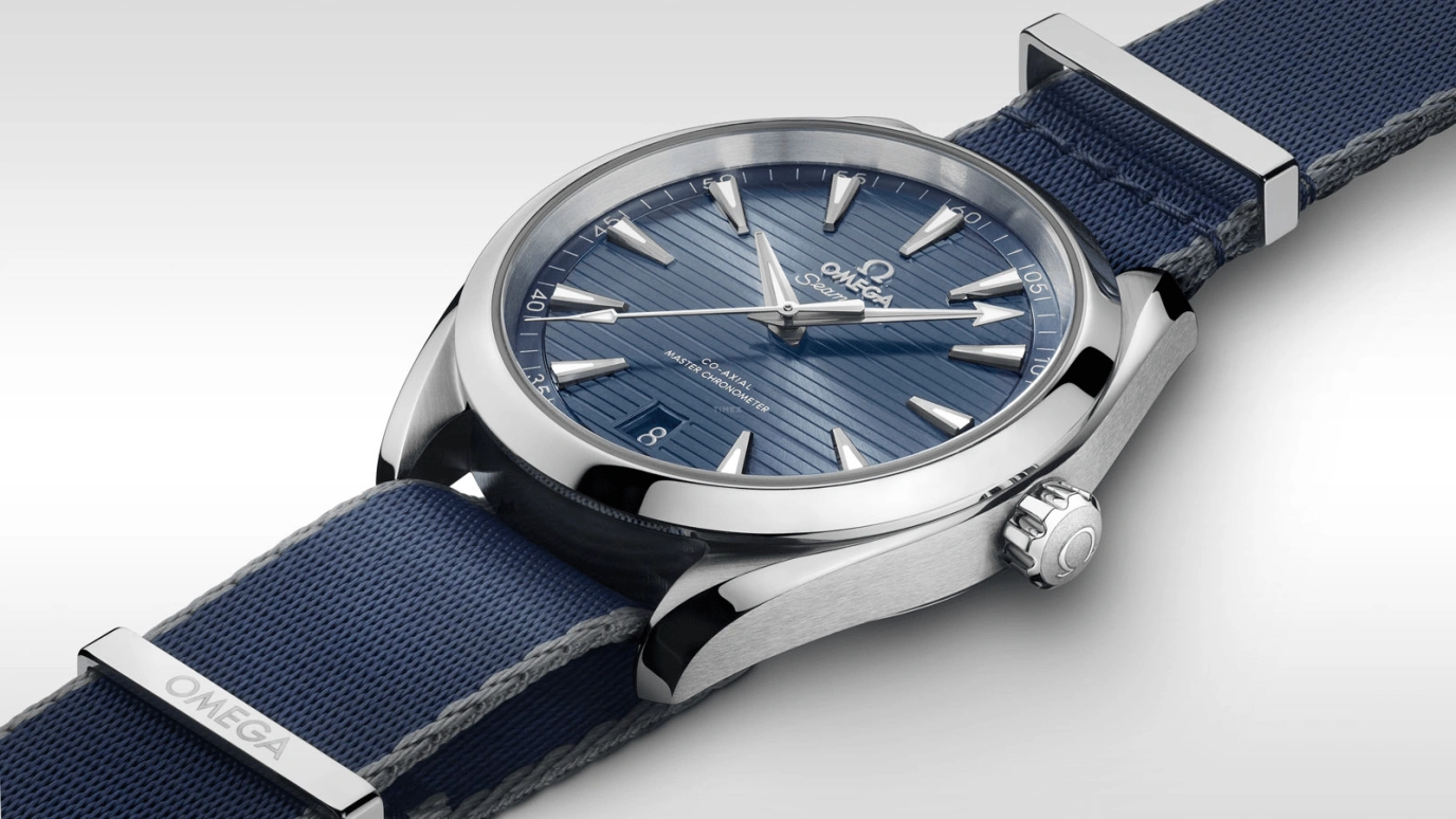 Omega,Aqua Terra 41mm,41mm,Stainless Steel,Blue,Automatic,Date,Co-Axial Escapement,220,220.10.41.21.03.003