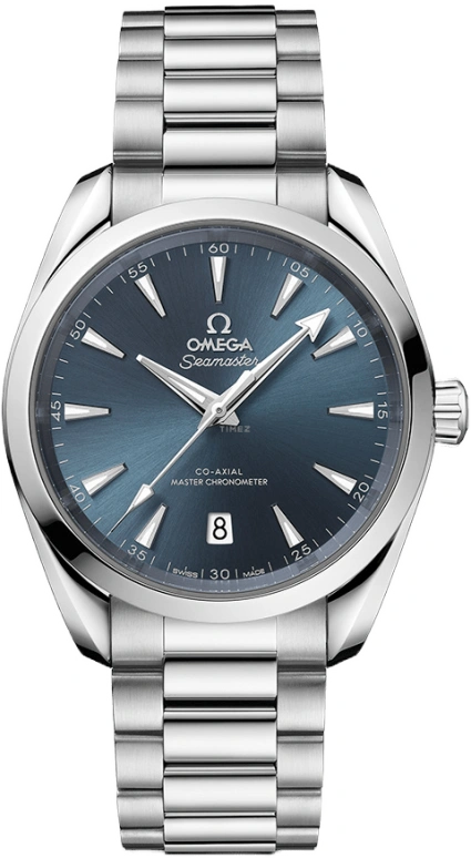 Omega,Aqua Terra 38mm,38mm,Stainless Steel,Blue,Automatic,Date,Co-Axial Escapement,220,220.10.38.20.03.003