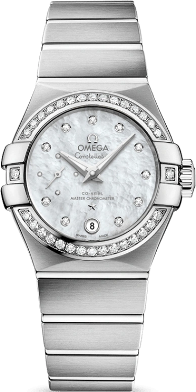 Omega,Constellation 27mm,27mm,Stainless Steel,White,Automatic,Date,Co-Axial Escapement,127,127.15.27.20.55.001