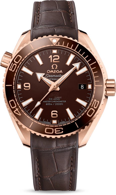 Omega,Seamaster Planet Ocean 39.50mm,39.50mm,Sedna Gold,Brown,Automatic,Date,Co-Axial Escapement,215,215.63.40.20.13.001