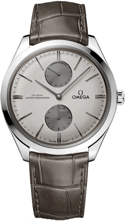 Omega,Trésor 40mm,40mm,Stainless Steel,Silver,Handwound,Power Reserve Indicator,Co-Axial Escapement,435,435.13.40.22.06.001