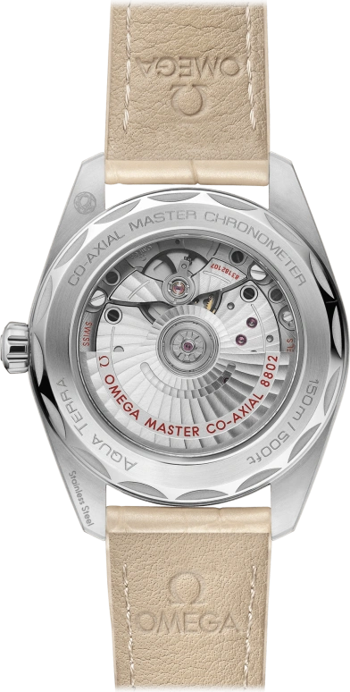 Omega,Aqua Terra 38mm,38mm,Stainless Steel,Beige,Automatic,Date,Co-Axial Escapement,220,220.13.38.20.09.001