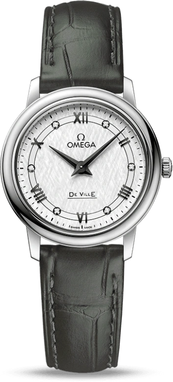 Omega,De Ville 27.40mm,27.40mm,Stainless Steel,Silver,Quartz,30000hours,In-house Caliber,424,424.13.27.60.52.002