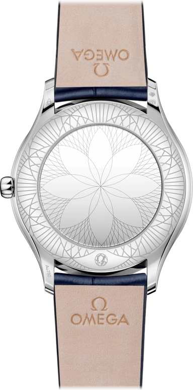 Omega,Trésor 36mm,36mm,White Gold,Blue,Quartz,Day,Zodiac Indications,428,428.58.36.60.53.001