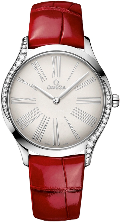 Omega,Trésor 36mm,36mm,Stainless Steel,Silver,Quartz,Day,Zodiac Indications,428,428.18.36.60.02.001