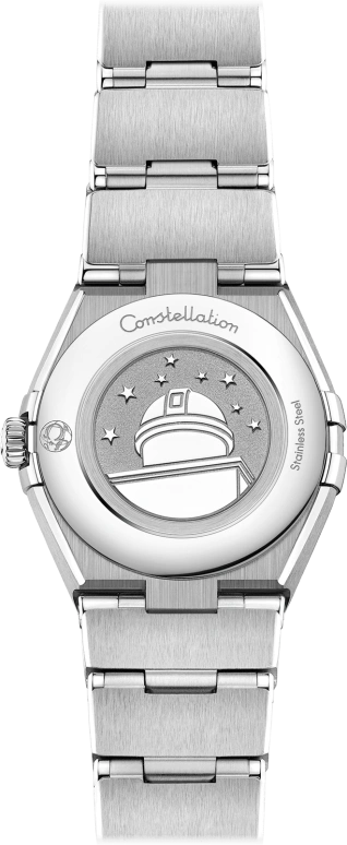 Omega,Constellation 25mm,25mm,Stainless Steel,White,Quartz,Day,Zodiac Indications,131,131.10.25.60.05.001