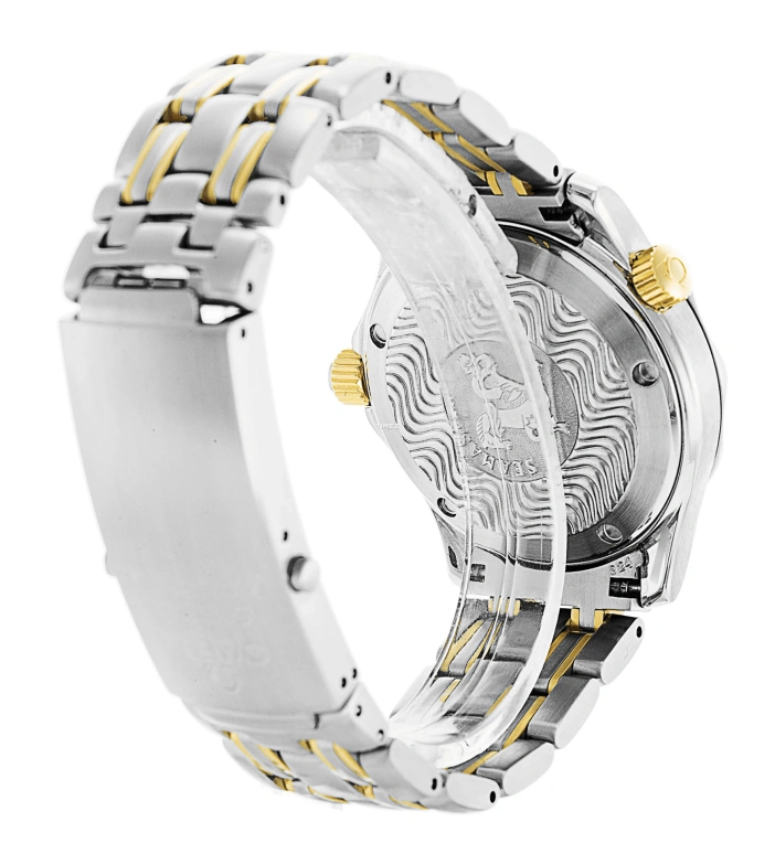 Omega,Seamaster Diver 300M 36.25mm,36.25mm,Yellow Gold,Stainless Steel,Blue,Automatic,Day,44hours,2352,2352.80.00