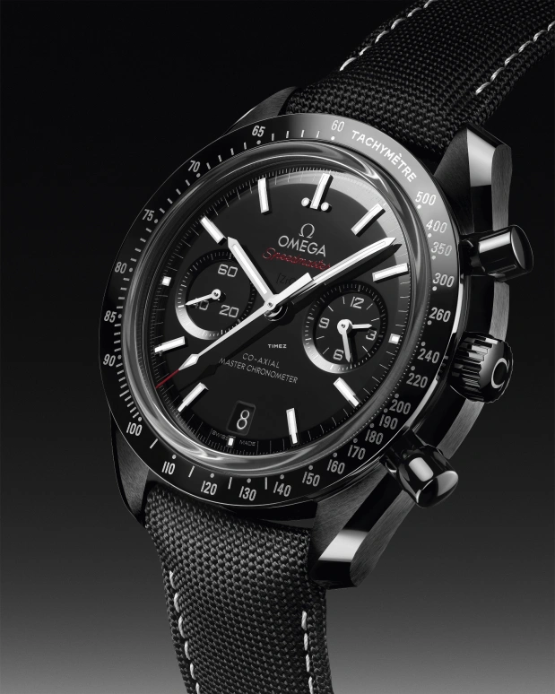 Omega,Speedmaster 44.25mm,44.25mm,Ceramic,Black,Automatic,Chronograph,Day,Dule Time,Anti-magnetic,60hours,In-house Caliber,310,310.92.44.51.01.002