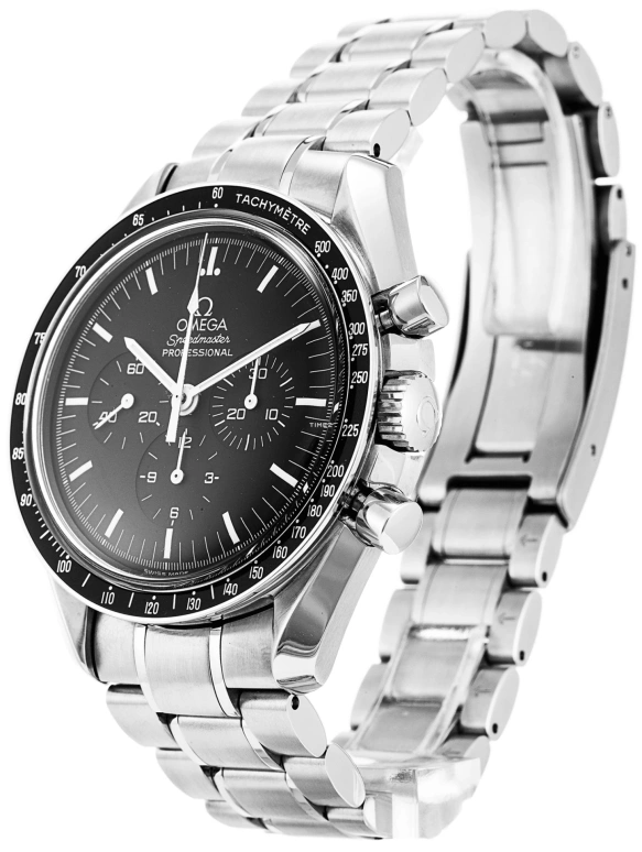 Omega,Speedmaster 42mm,42mm,Stainless Steel,Black,Handwound,Chronograph,Day,3560,3560.50.00